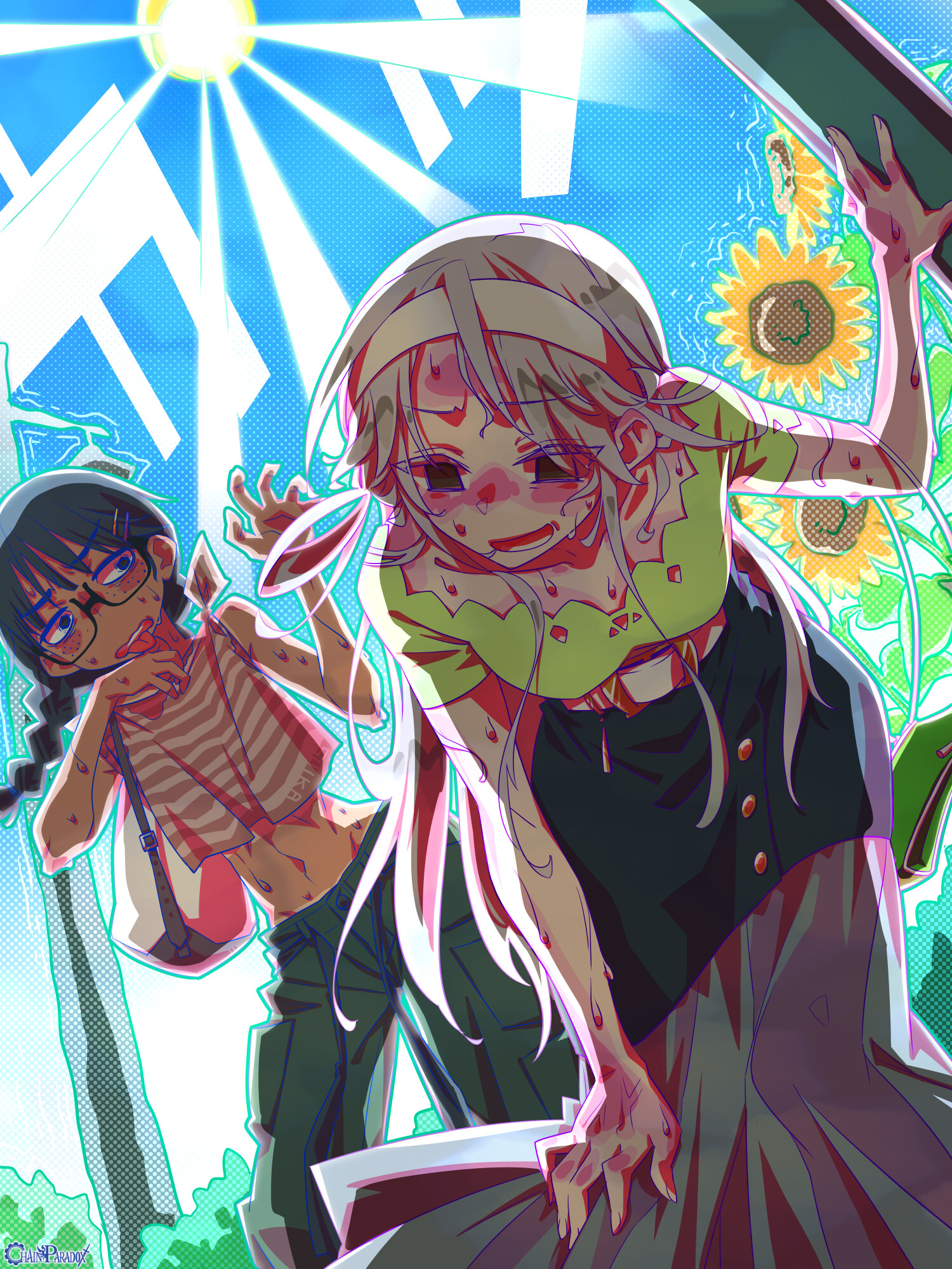 ● ふたり ＶＳ 夏の太陽 〇