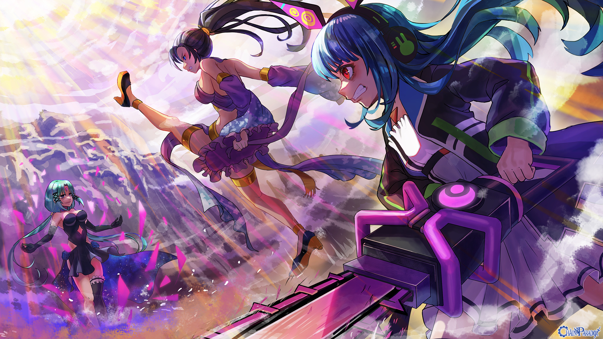 巨悪を倒せ！正義の魔法少女のコンビネーション炸裂？