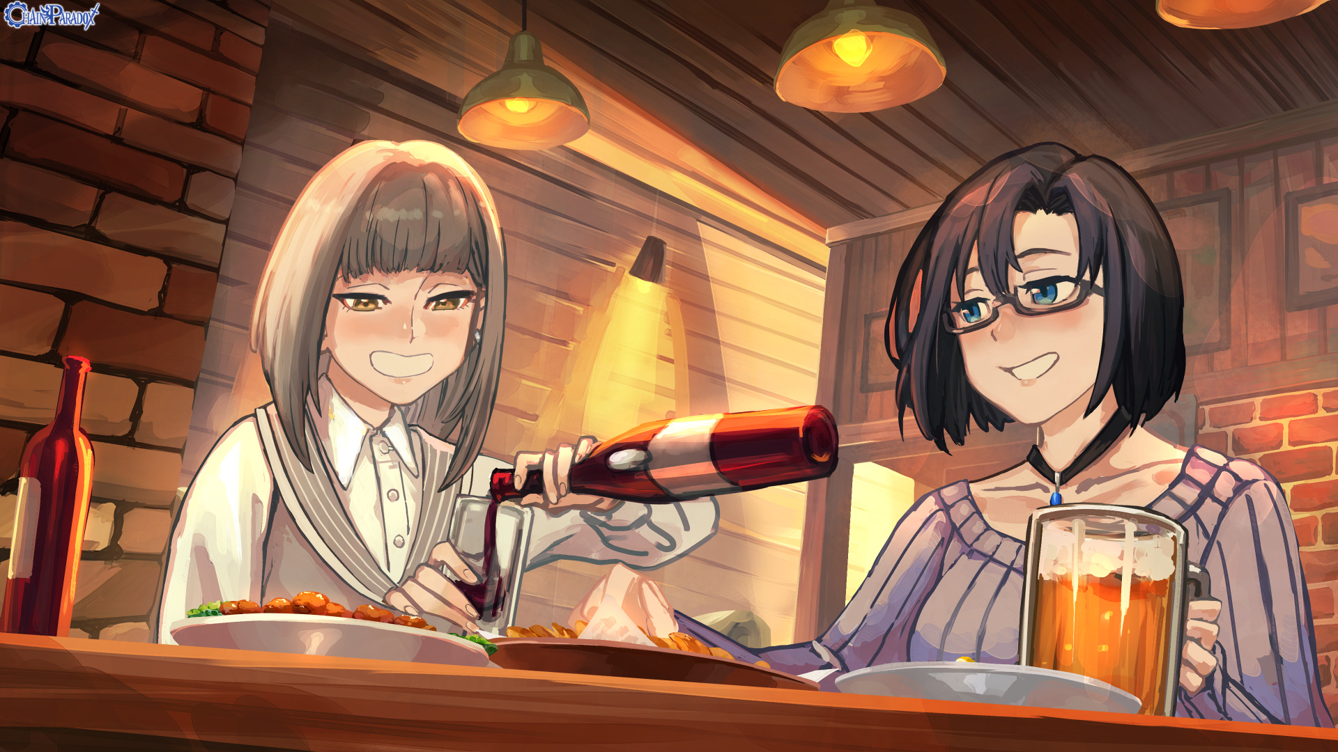 酒に呑まれた女二人