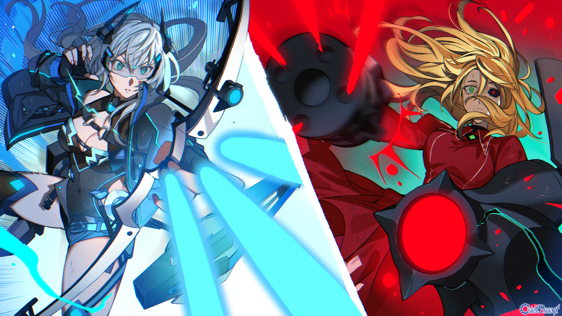 死闘開戦―蒼銀の連矢//深紅の弾幕―