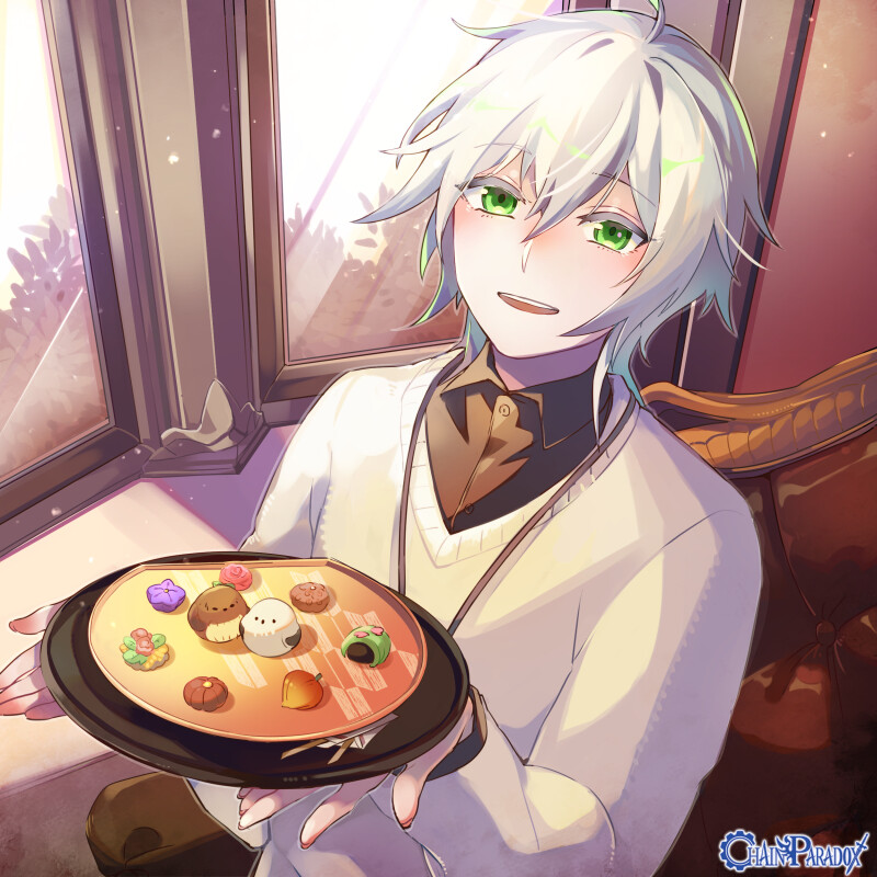 甘やかに響く囀りに、舞う花