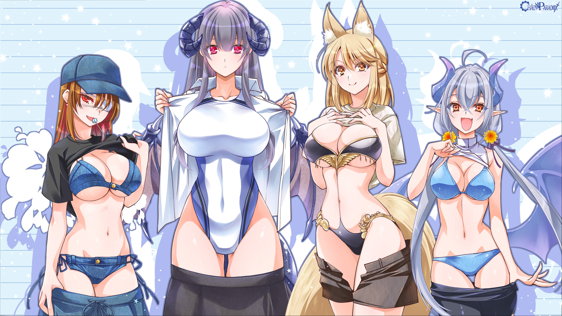 じゃーん！実は下に水着着てきましたー！