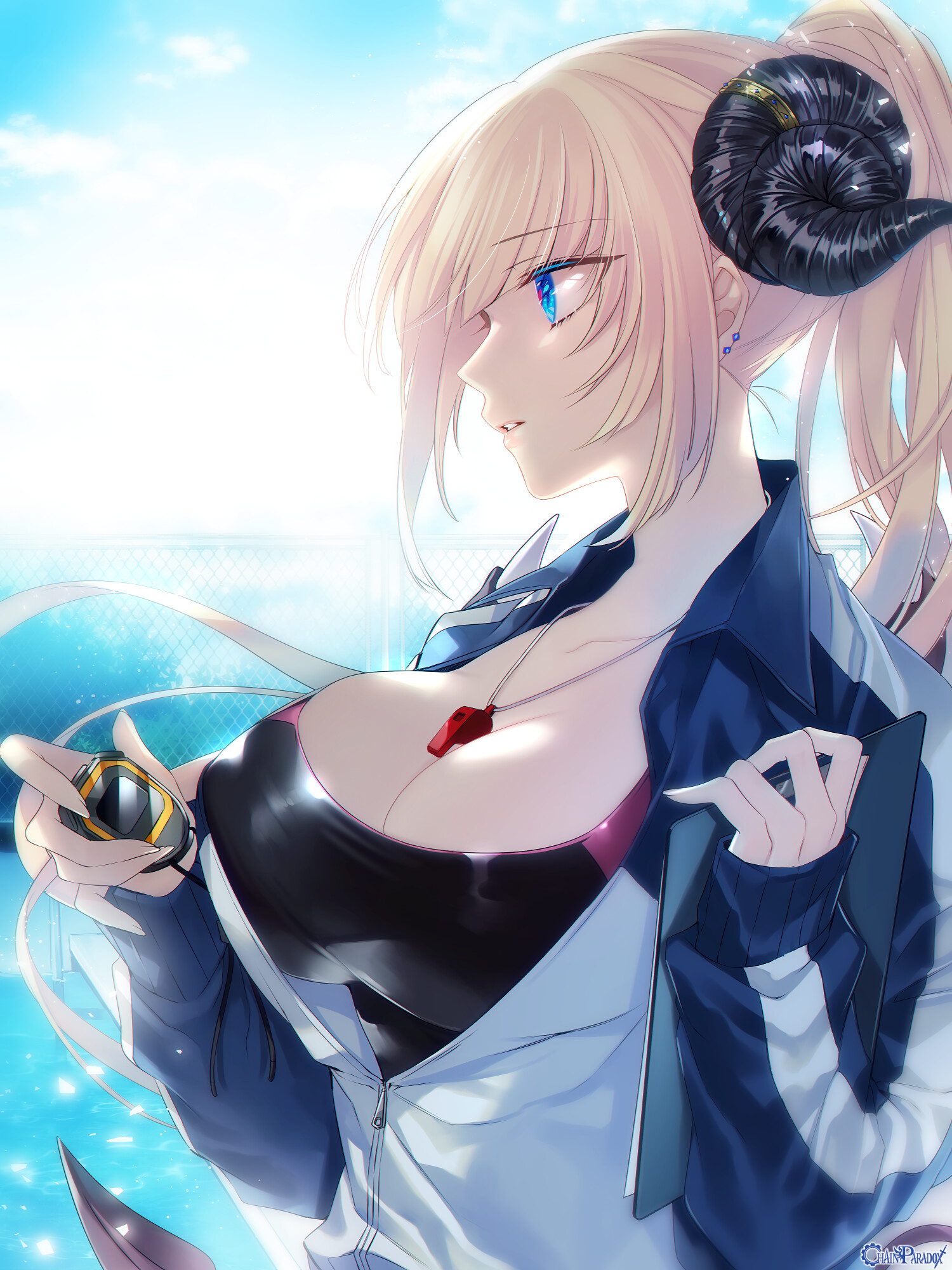 La star de la piscine