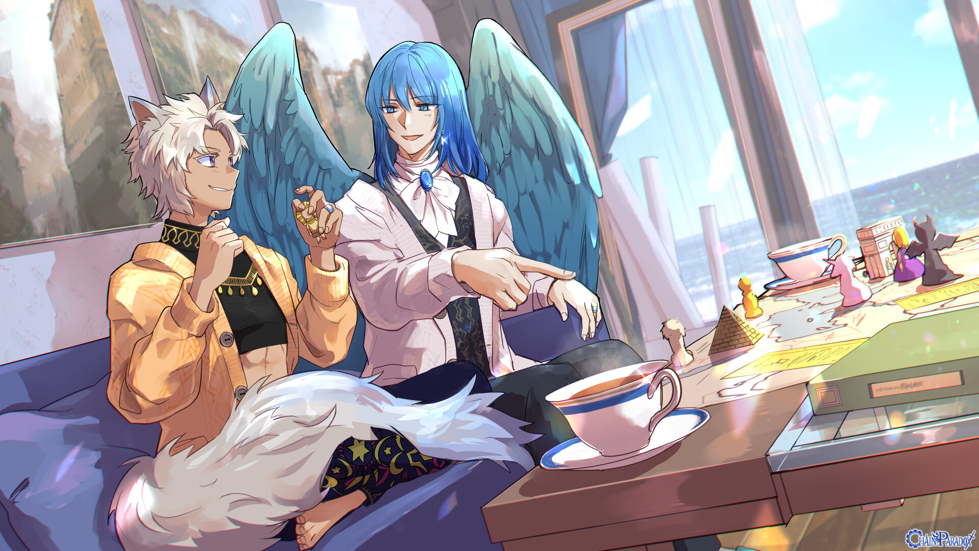 天使と白狐の作戦会議