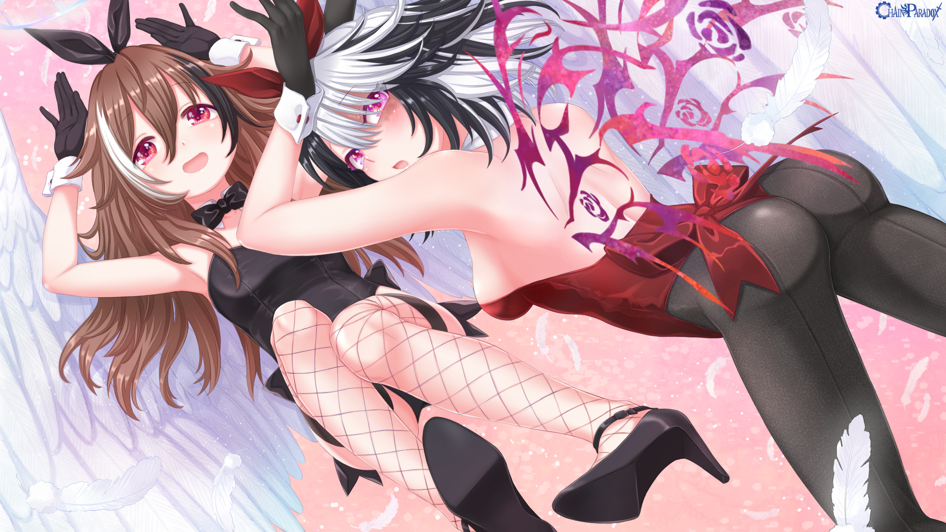 悪魔と天使の姉妹バニー