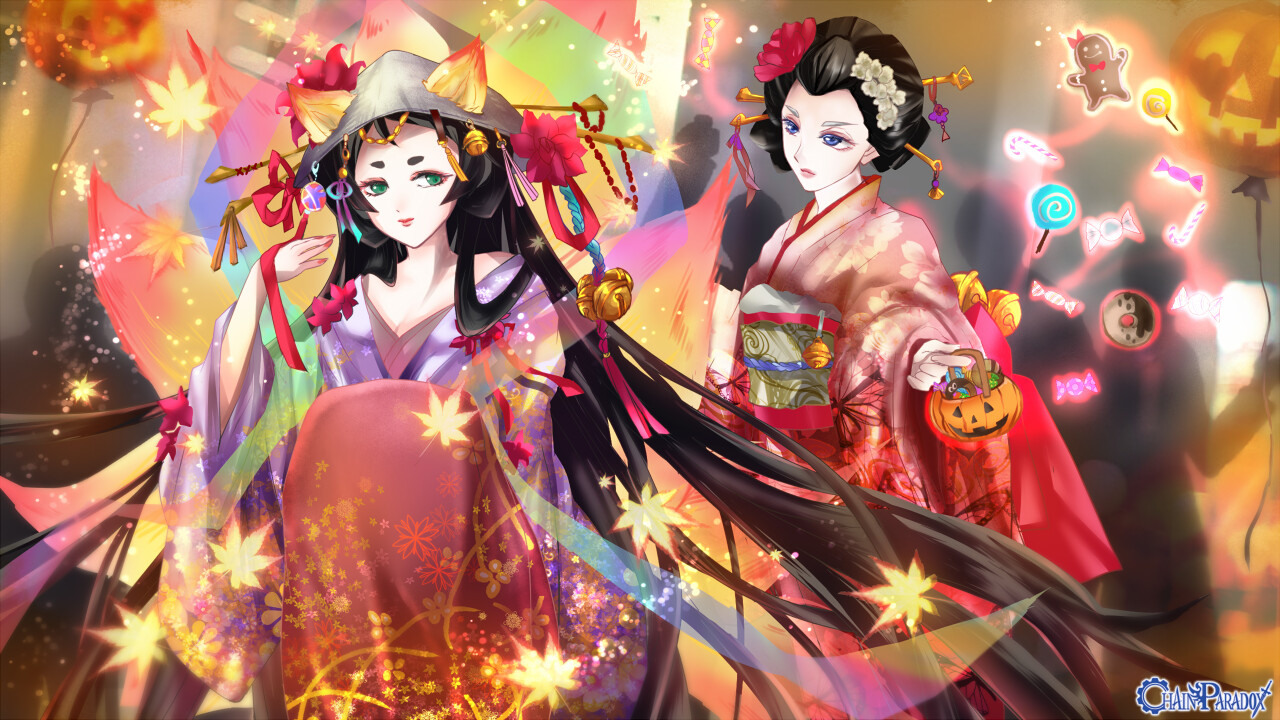 花魁道中と仮装パーティー