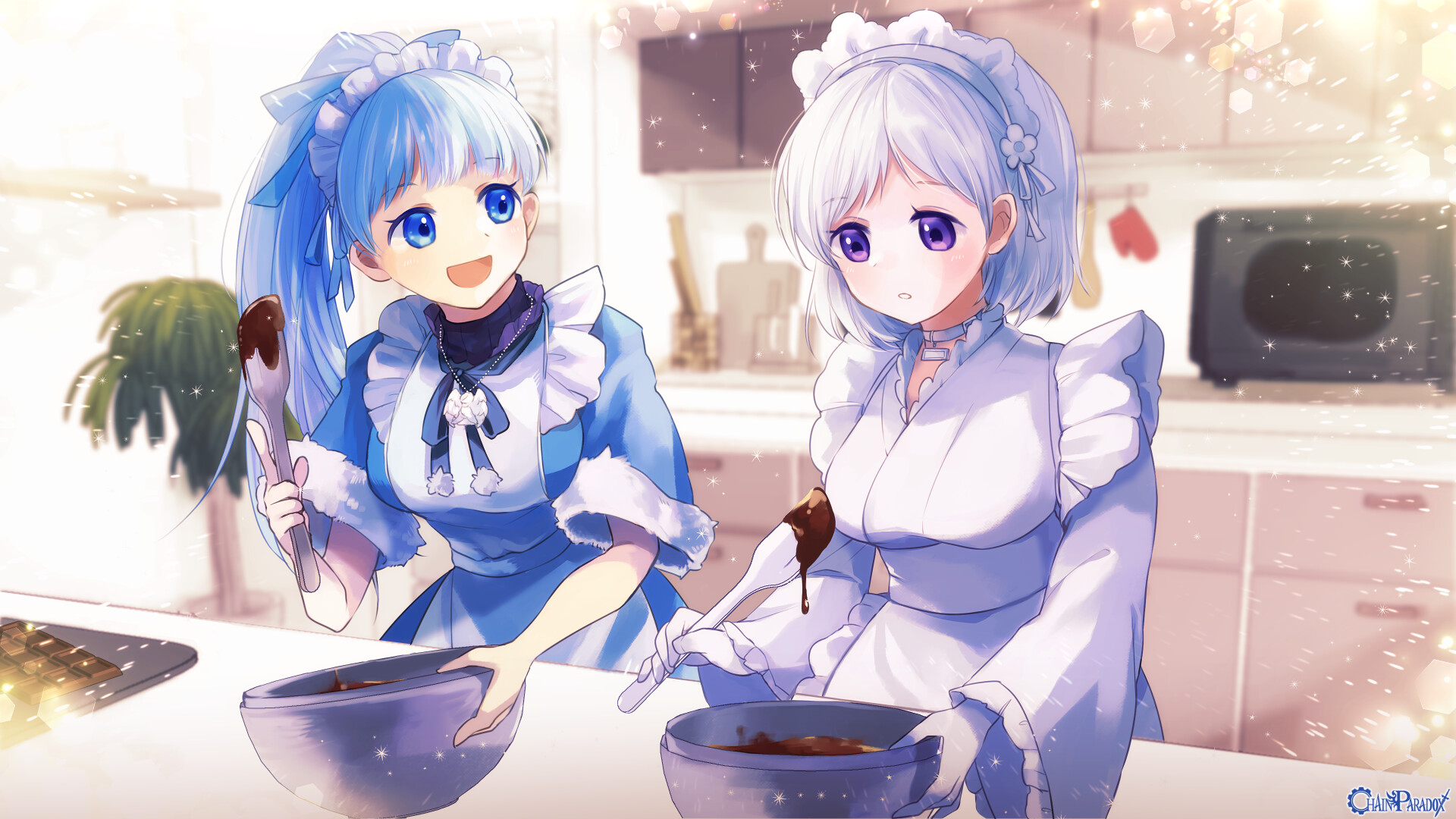 歌唄いと竜使い、真心込めたチョコ作り。