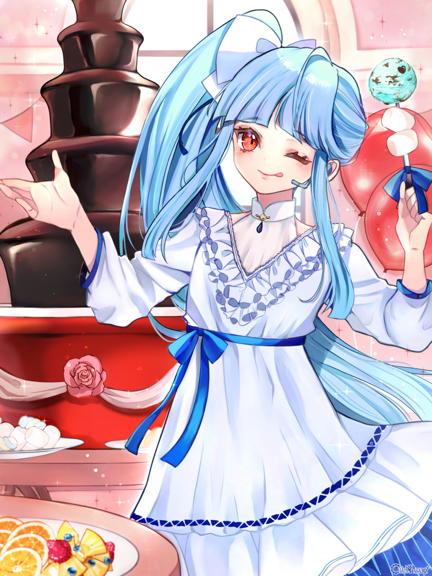 今日はチョコフォンデュパーティーですよ🎵