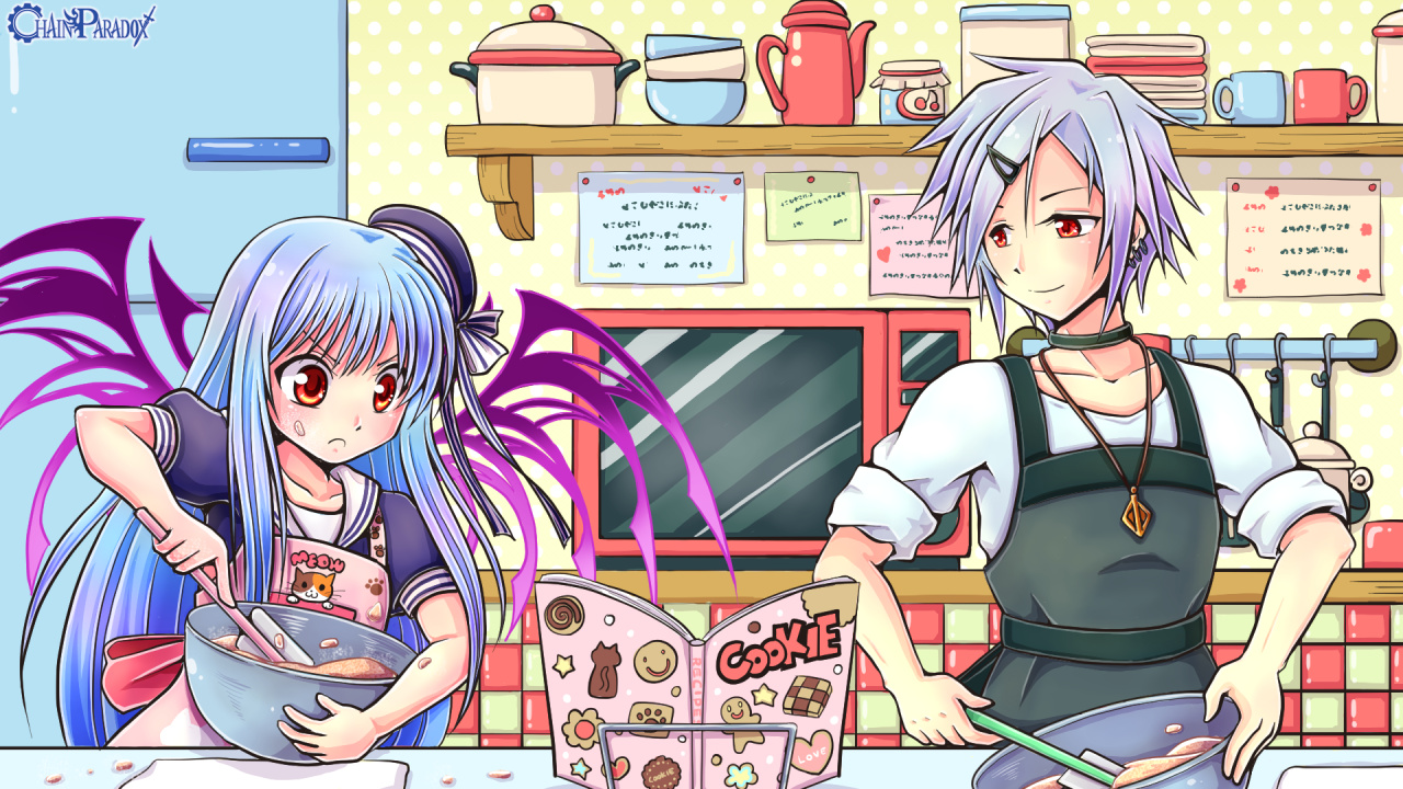 一緒にお菓子作り