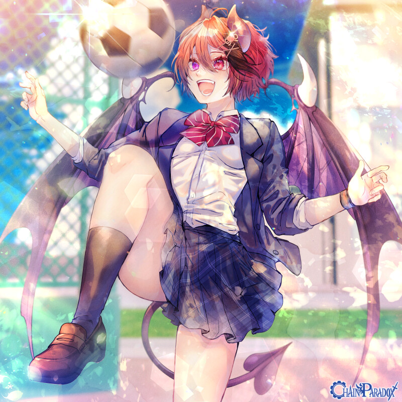 サッカーボールはこう言う風に蹴るのです！