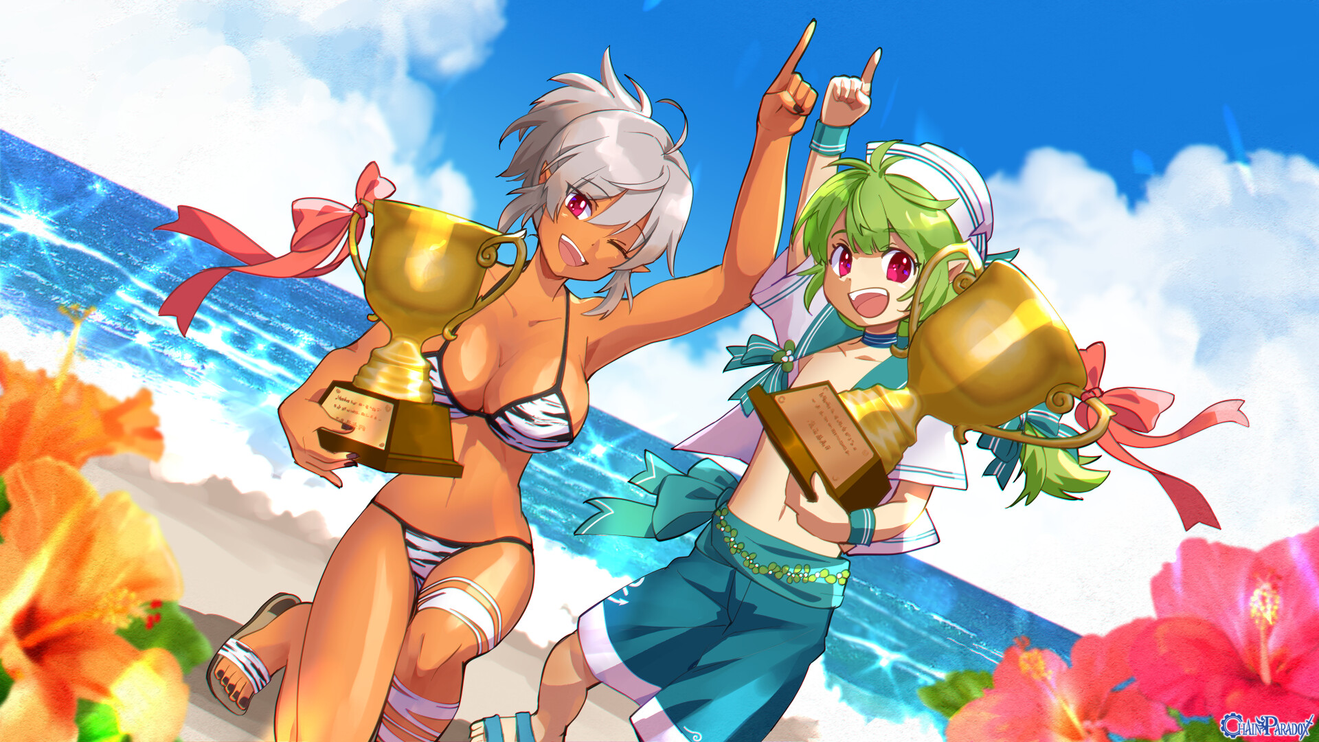 水着コンテストエルフ部門、１位！